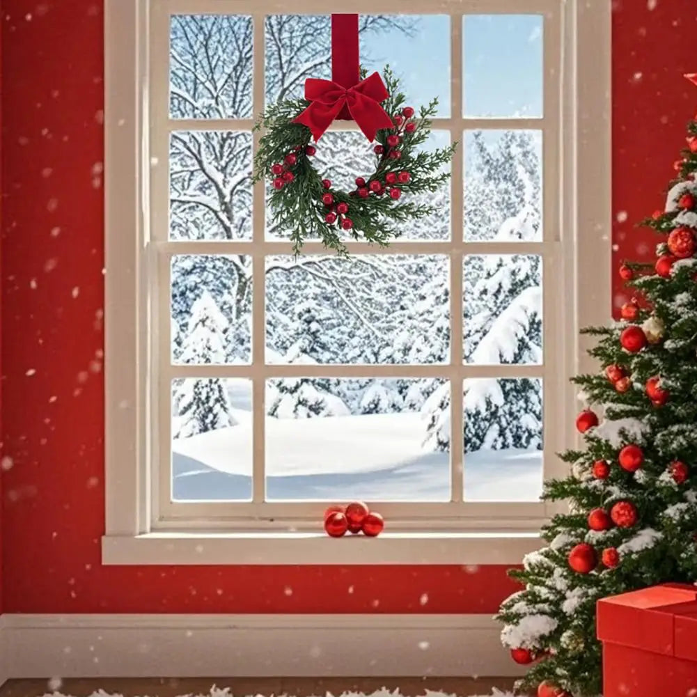 🎁 CozyFlame BerryBow Winter Wreath (100% off)
