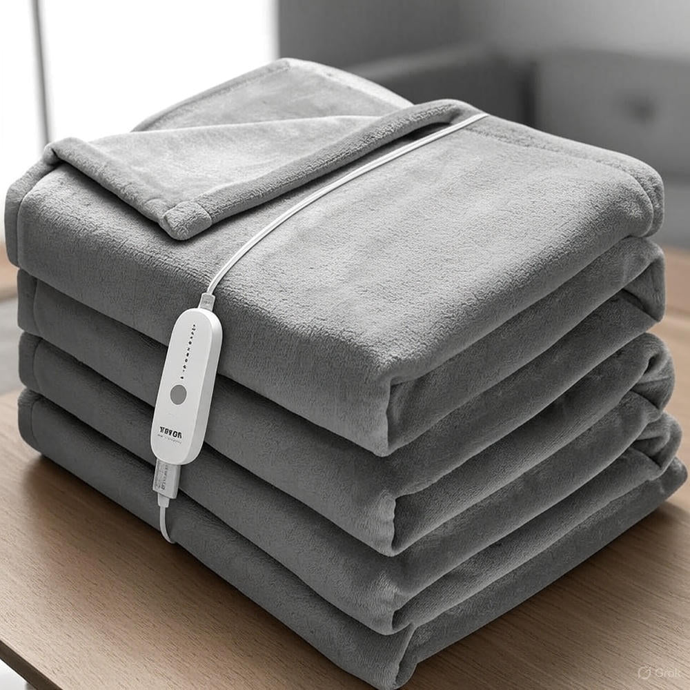 CozyFlame™ Queen Size Heat Blanket (Grey)