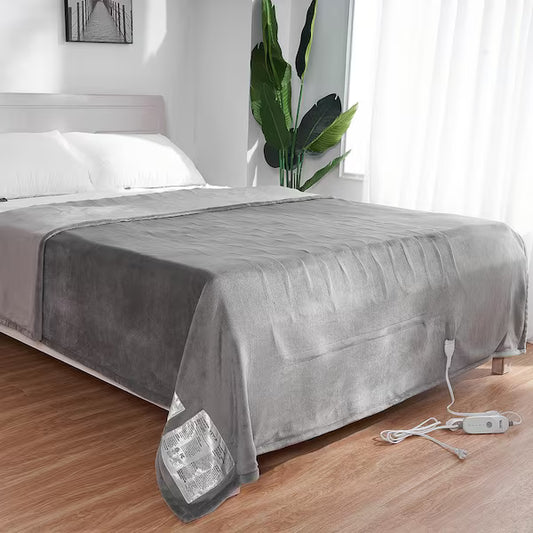 CozyFlame™ Twin Size Heat Blanket (Grey)