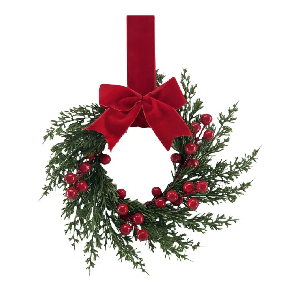 🎁 CozyFlame BerryBow Winter Wreath (100% off)