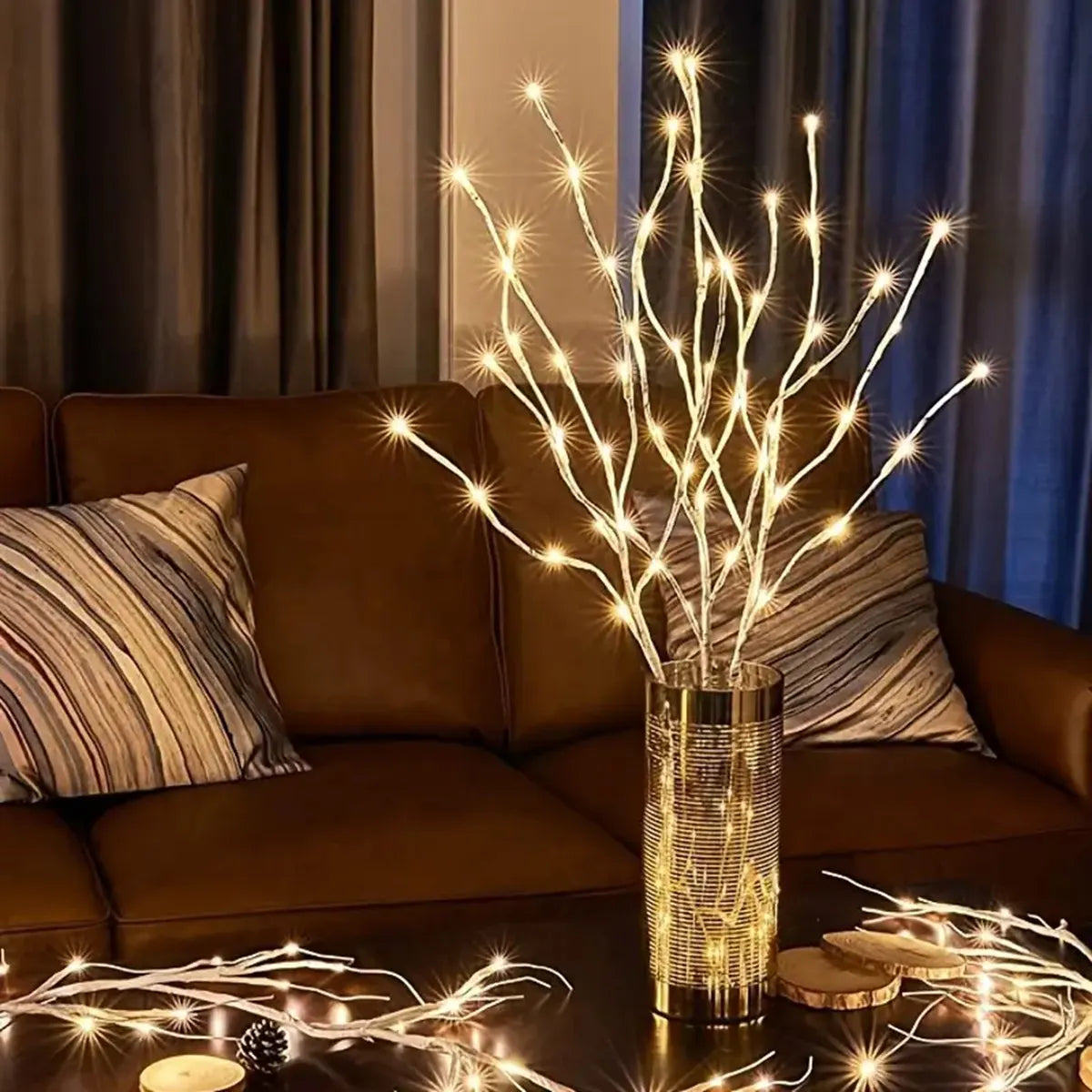 CozyFlame BirchGlow Fairy Branch Lights