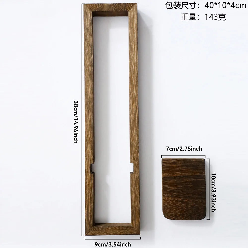 CozyFlame Wooden Wall Shelves – Door Frame Shaped Floating Shelf Display for Boho Home Decor