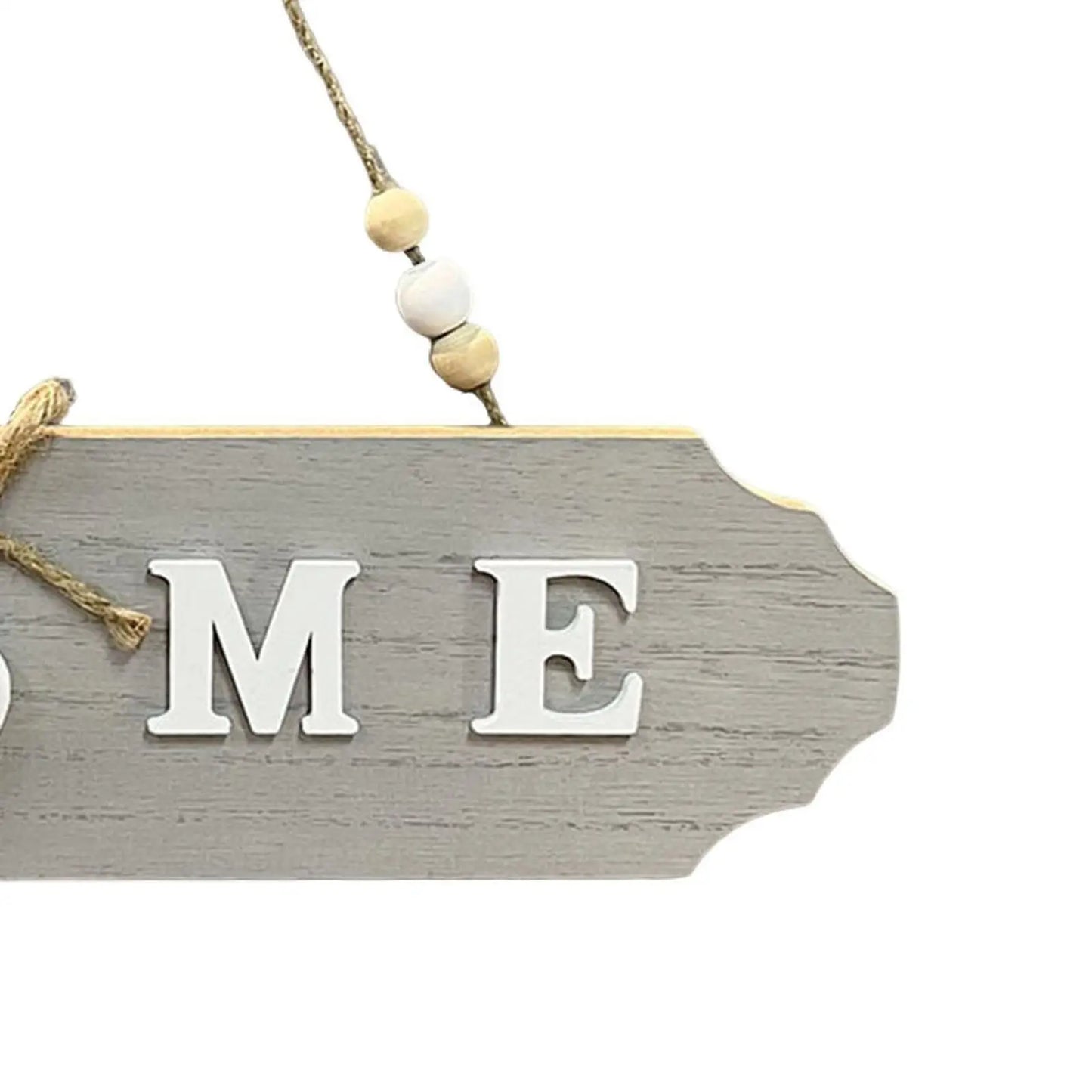 CozyFlame Wooden Hanging Door Sign – Rustic Farmhouse Wall Plaque with Bowknot for Porch & Home Decor