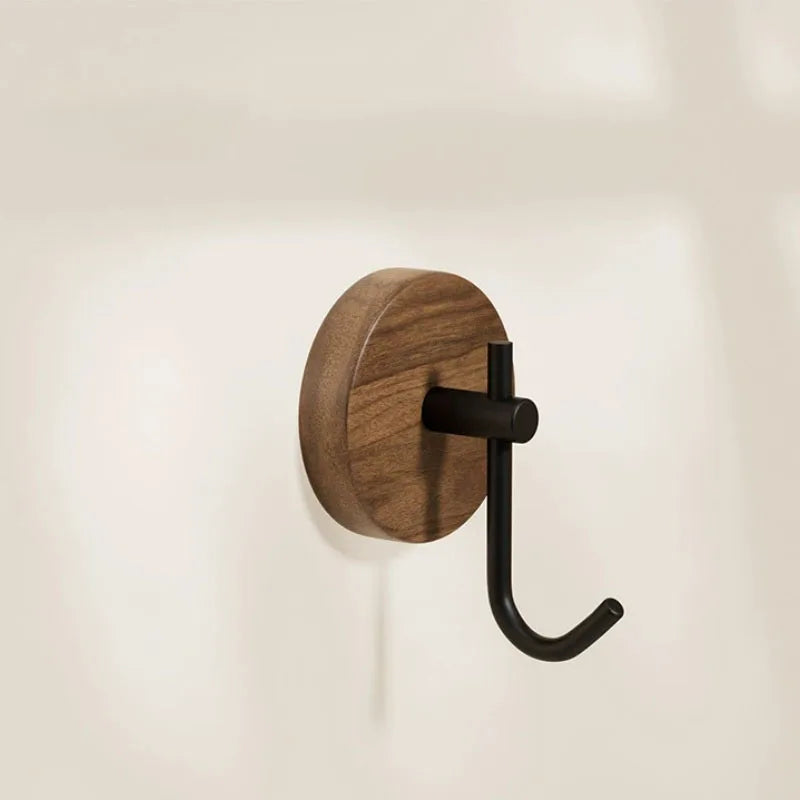 CozyFlame Wooden Wall Hooks – Natural Eco-Friendly Non-Slip Hangers for Bathroom, Kitchen & Home Decor