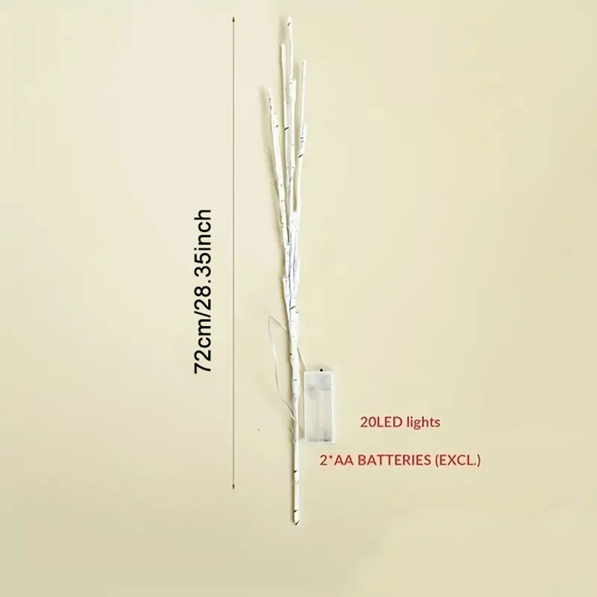 CozyFlame BirchGlow Fairy Branch Lights